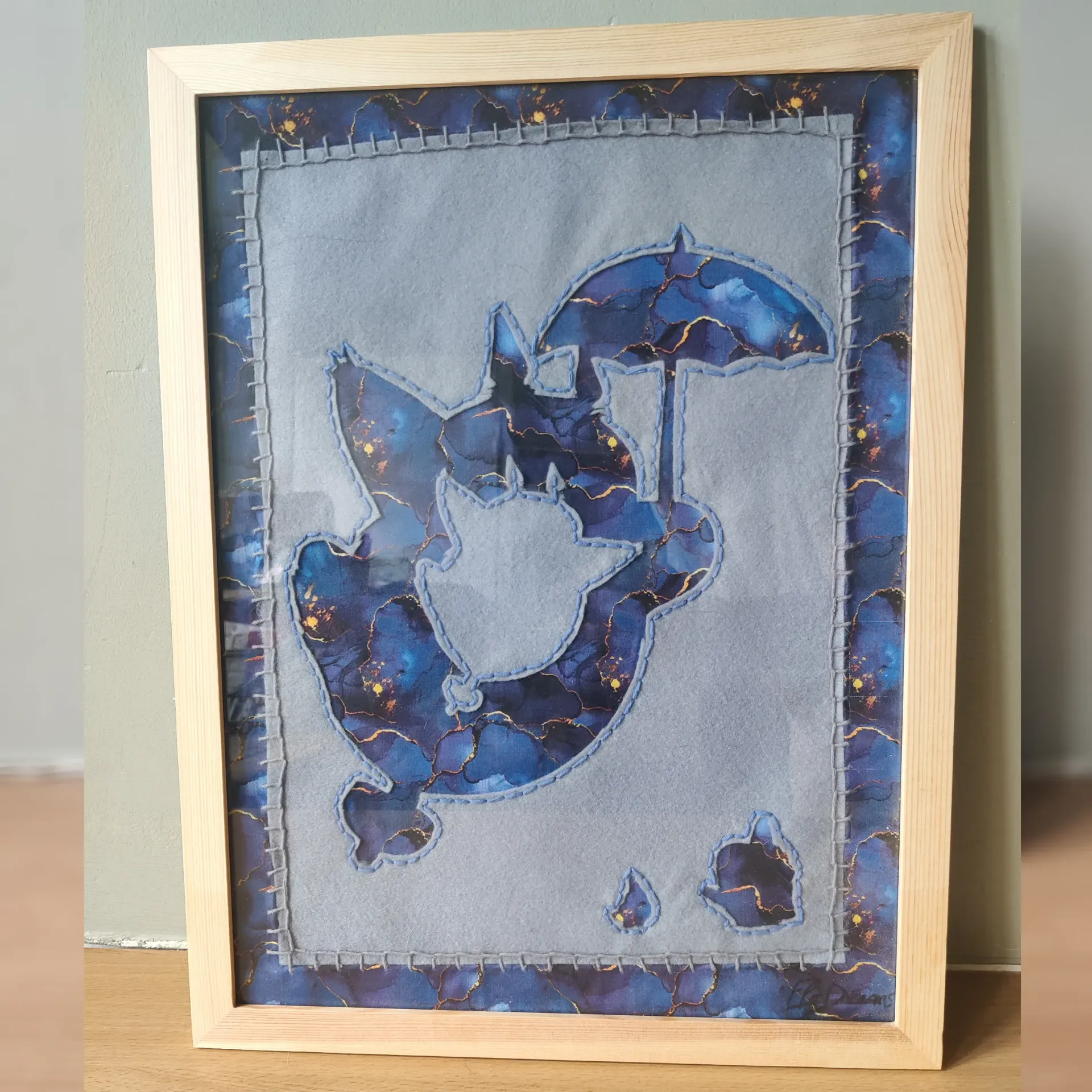 Cadre Totoro en feutrine