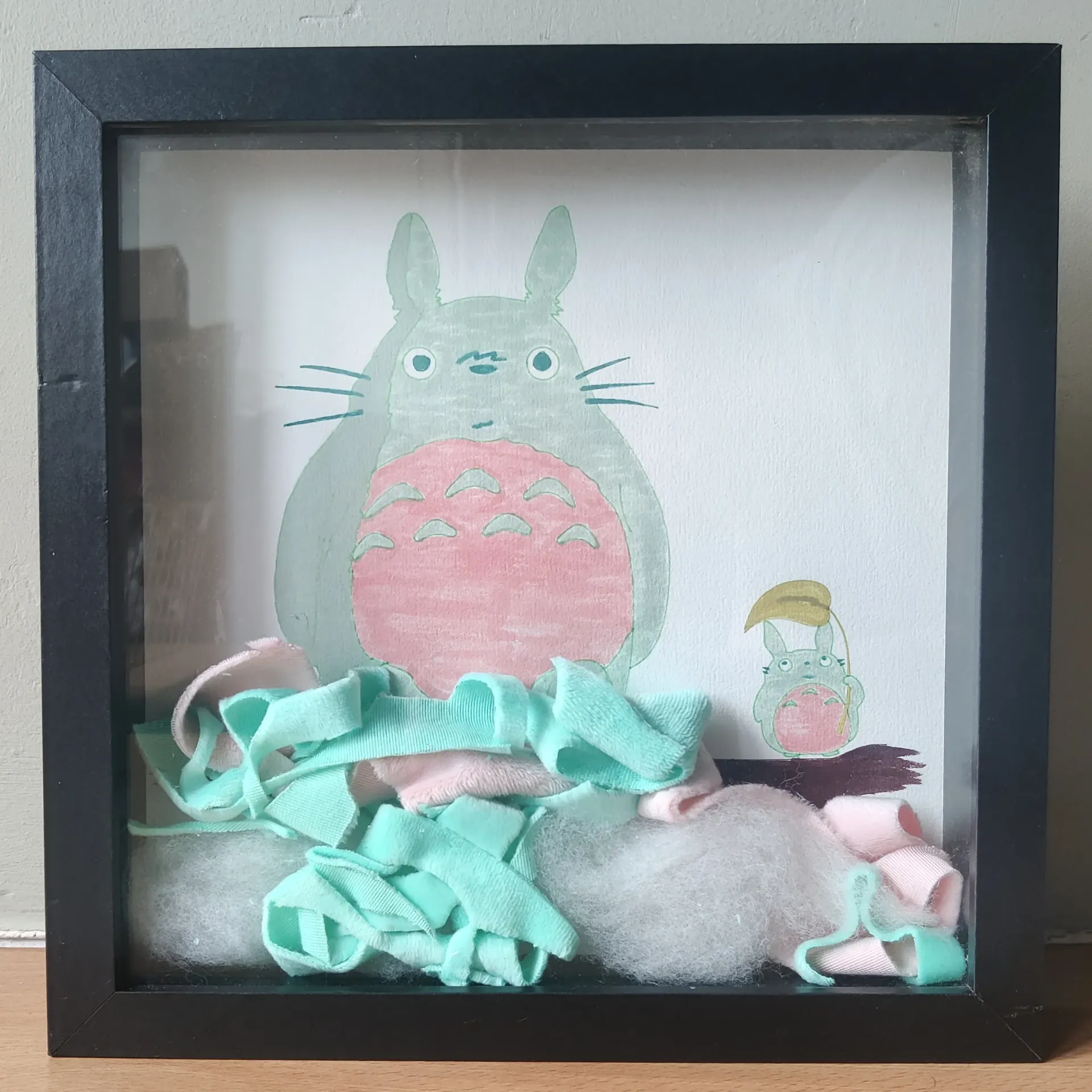 Cadre Totoro en peluche